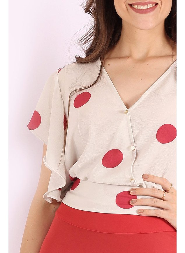 camisa poas paola detalhe