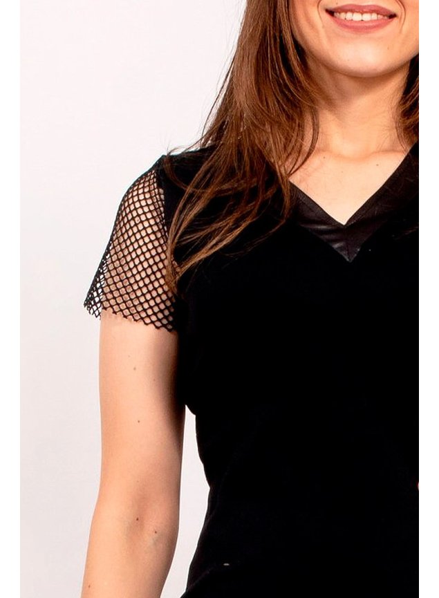 vestido preto elis lekazis frente cima detalhe