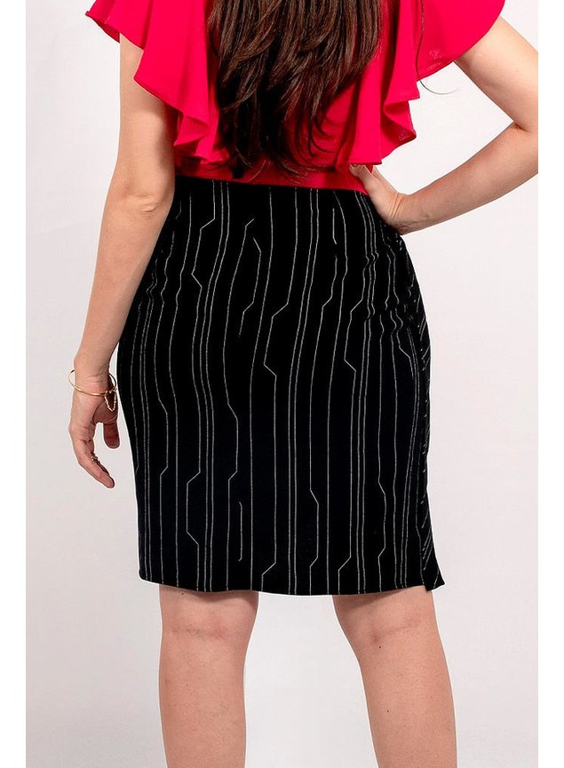 saia preta listrada pareo lucy lekazis costas baixo
