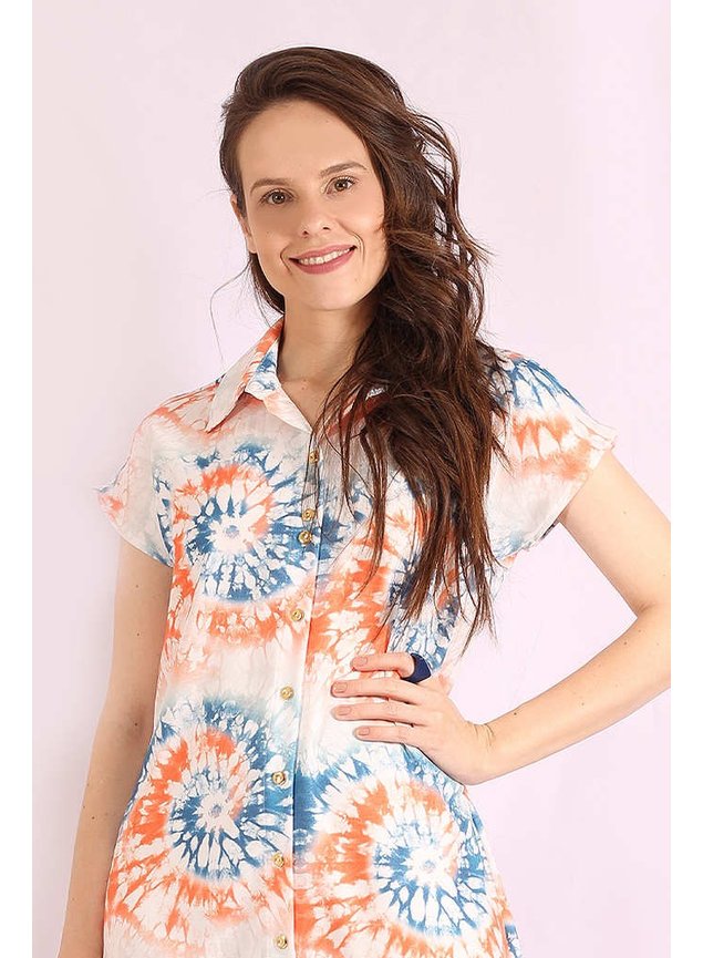 vestido chemise fabiola lekazis lk0374 frente cima