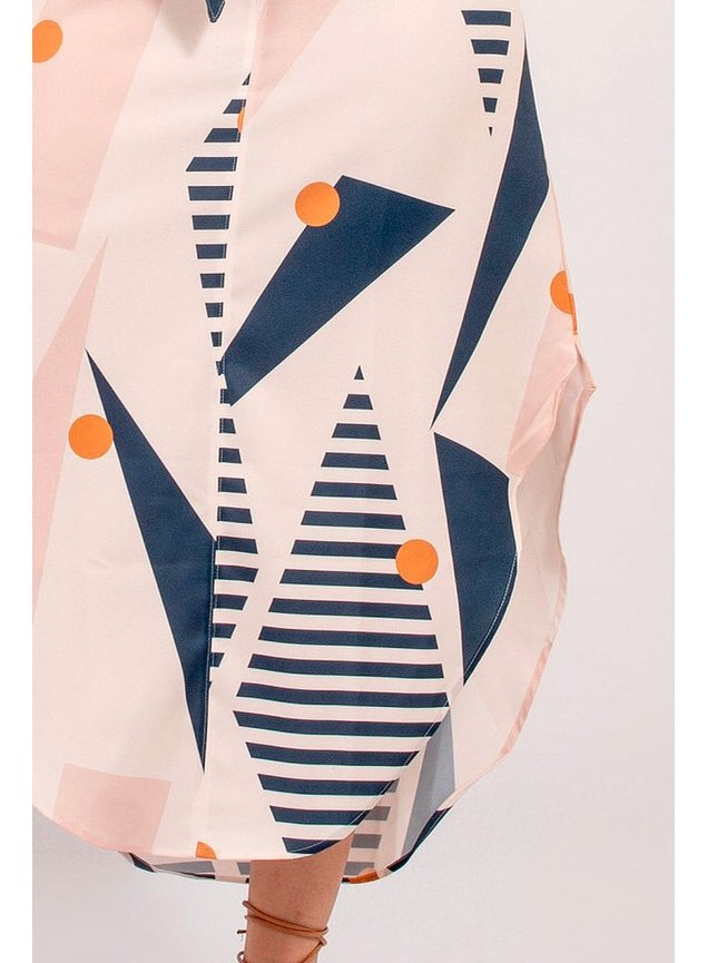 vestido geometrico louise lekazis ds0320 frente baixo detalhe