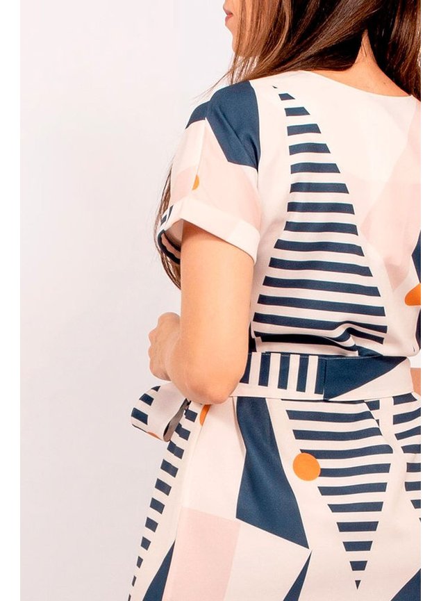 vestido geometrico louise lekazis ds0320 costas cima detalhe