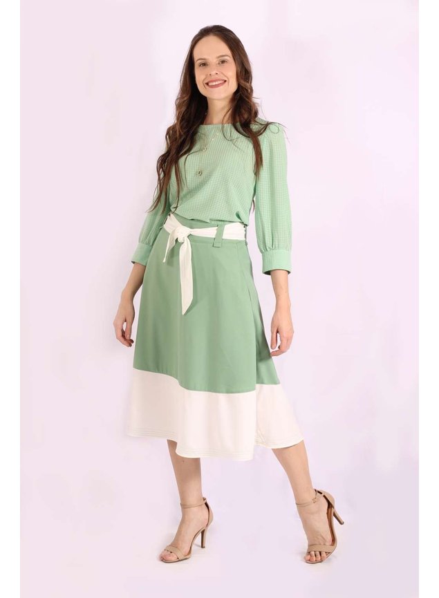 saia bicolor midi modelo