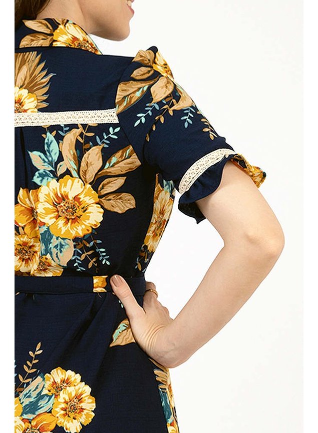 vestido estampado gola polo lekazis costas cima detalhe easy resize com