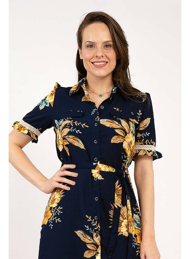 vestido estampado gola polo lekazis frente cima easy resize com