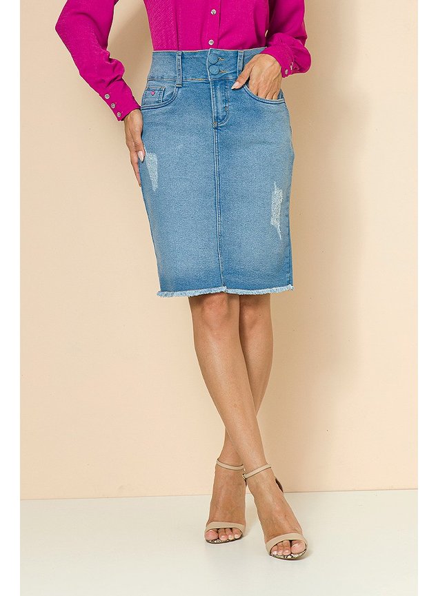 saia jeans ivanir frente
