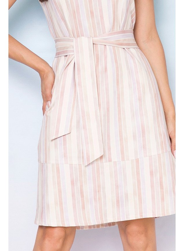 Vestido Tubinho Malha Listras Ivonete