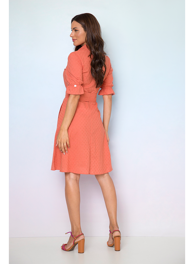 2 vestido laise floral com manga lucia