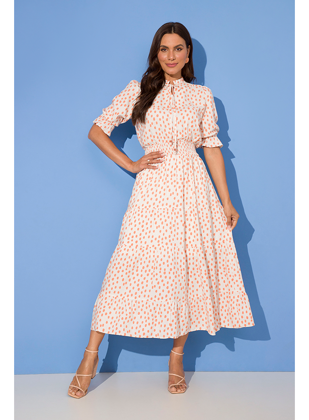 3 vestido viscose poas midi milena