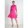 1 vestido chiffon poas pink edneia frente