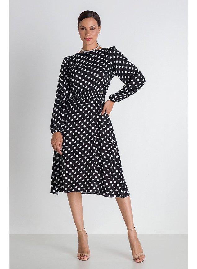 1 vestido poas p b viscose thaisa frente
