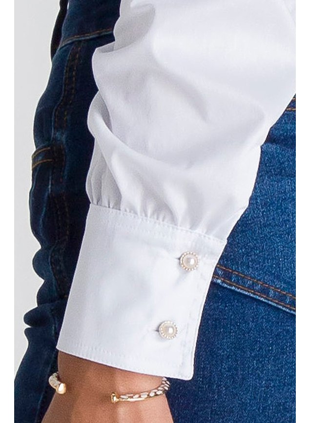 Camisa Branca Social Feminina Gabriela