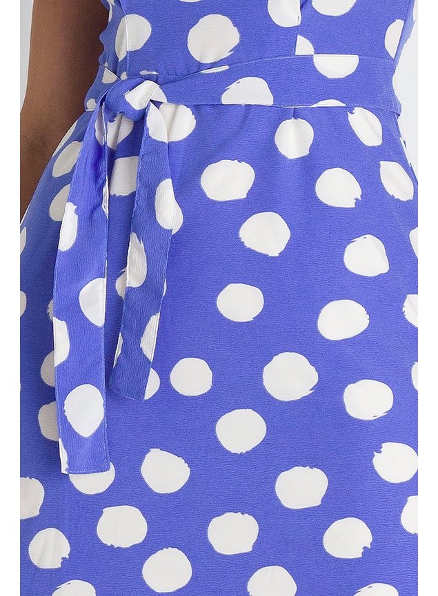 9 vestido crepe poas azul cristielly frente baixo detalhe