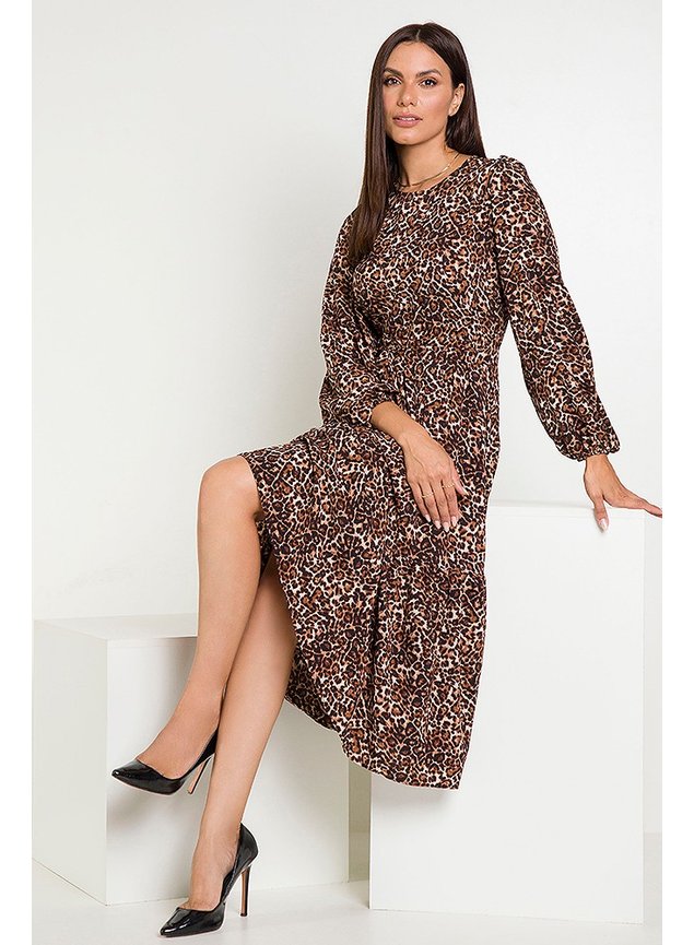11 vestido midi animal print lucimara conceito