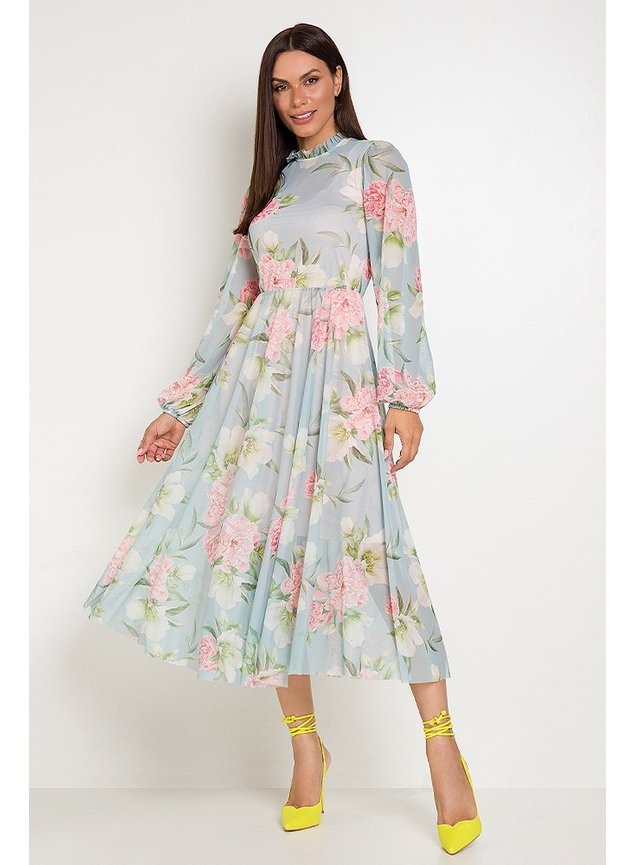 1 vestido tule floral angel frente