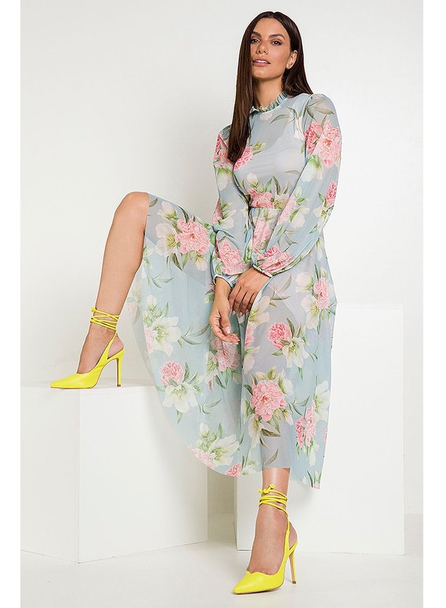11 vestido tule floral angel conceito