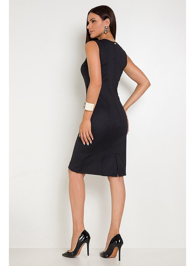 2 vestido tubinho alfaiataria estela costas