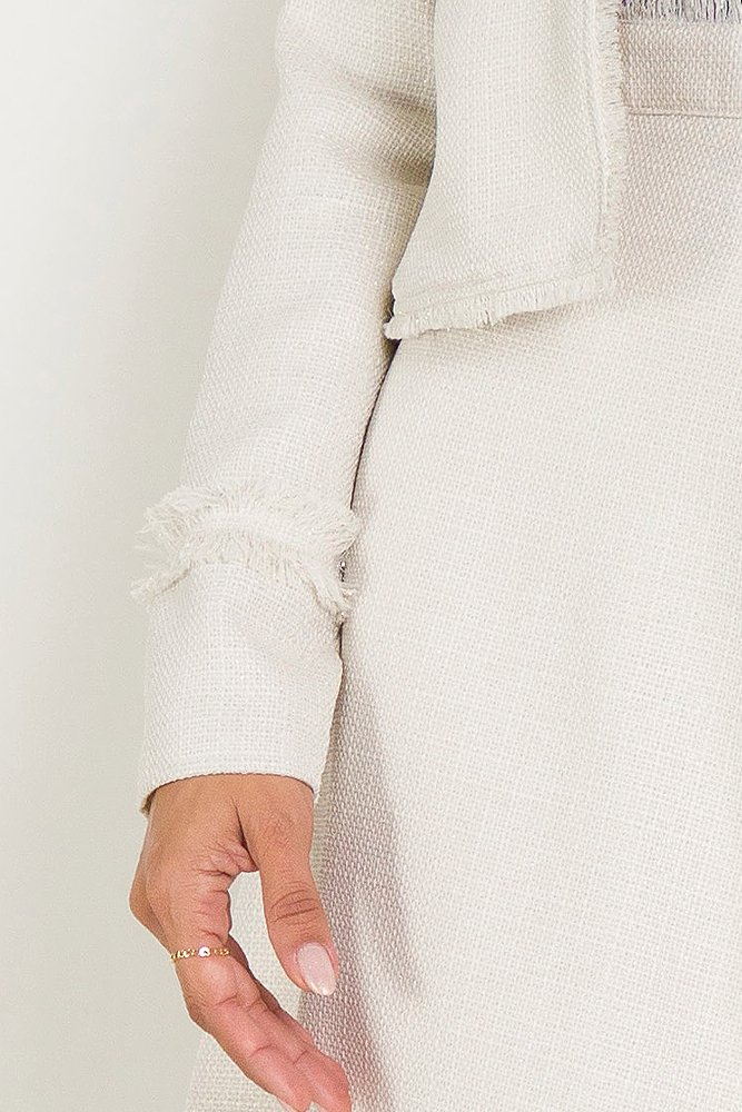 Casaqueto Tweed Off White Carla