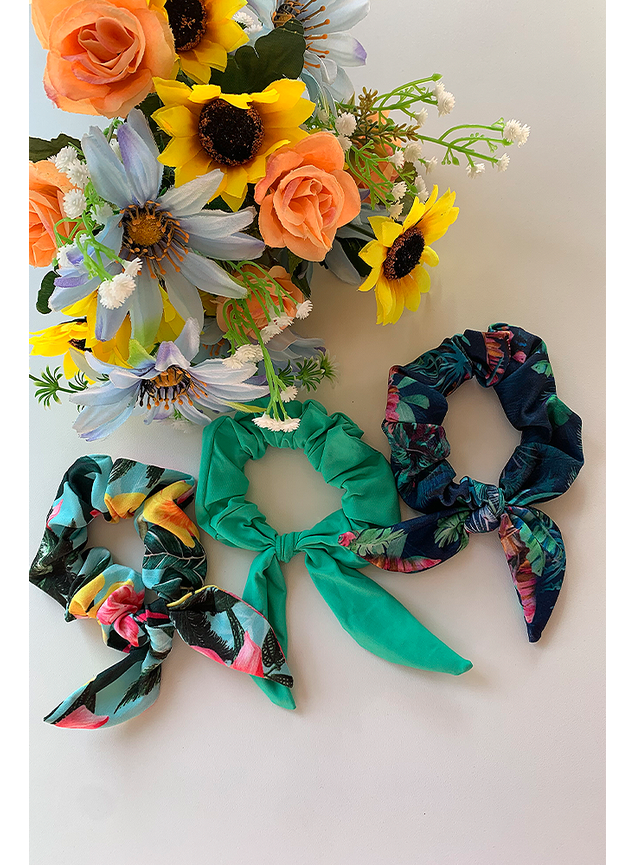 2 kit scrunchies 3 cores costas