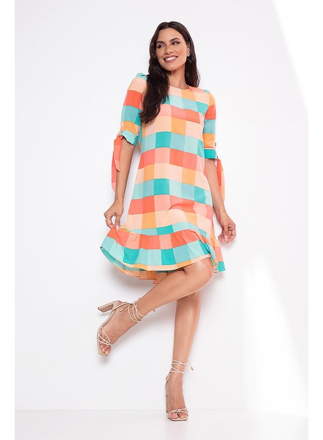 1 vestido xadrez cleusa frente