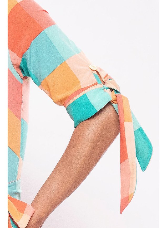 5 vestido xadrez cleusa conceito frente cima detalhe