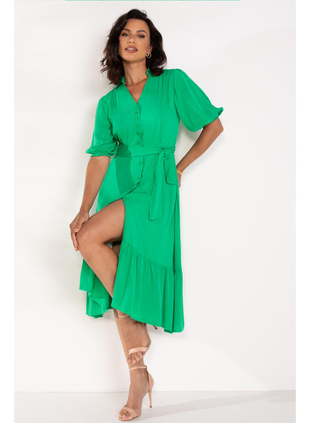 vestido devore verde 3