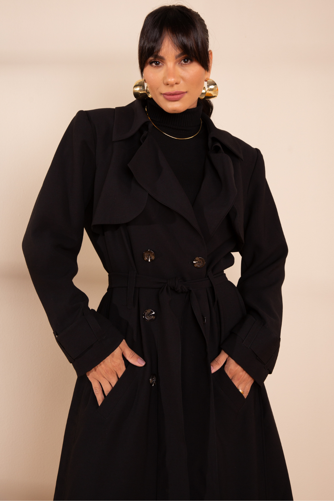 Trench Coat Preto Taylor