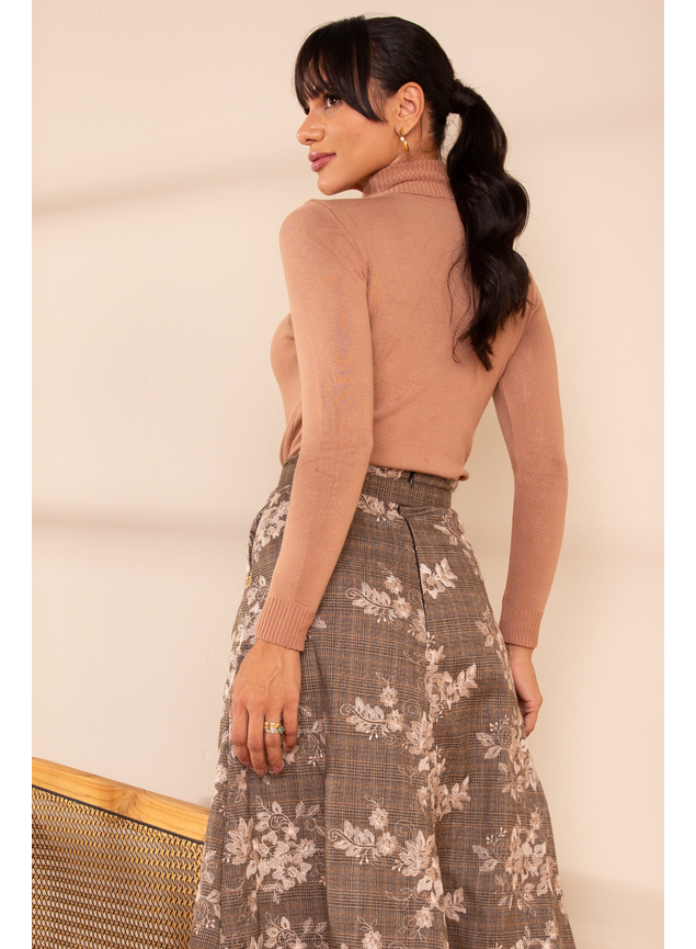 saia principe de gala e blusa de tricot 4