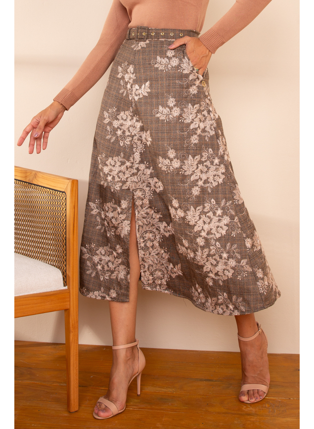 saia principe de gala e blusa de tricot 6