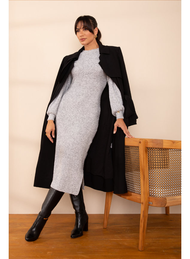 vestido cinza mescla 4