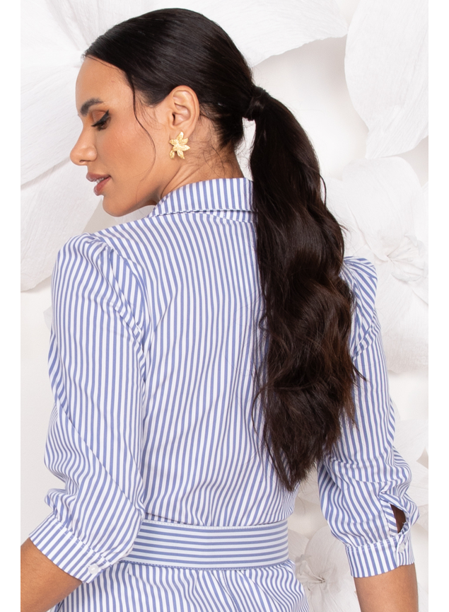 chemise azul listrado 3