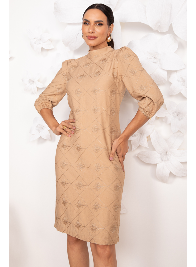 vestido nude