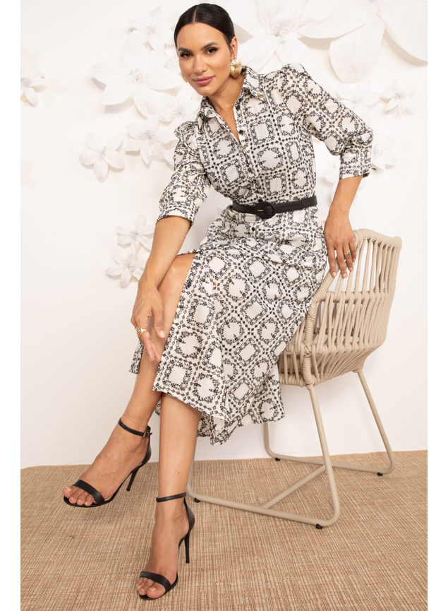 chemise de laise de algodao bordada 2