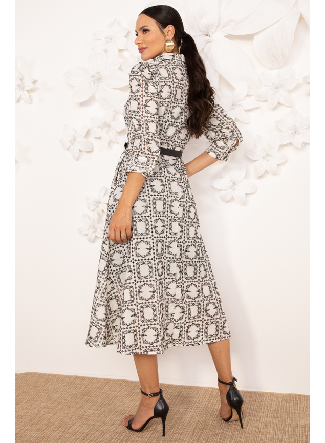 chemise de laise de algodao bordada 3