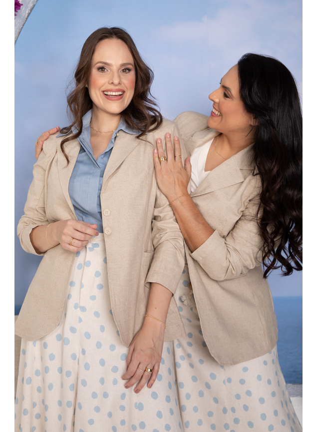 blazer de linho
