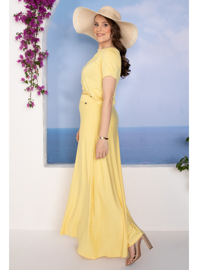 conjunto amarelo listrado 3