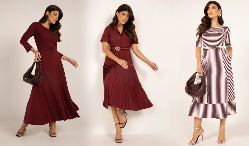 como escolher o vestido midi ideal